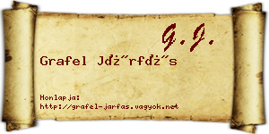 Grafel Járfás névjegykártya